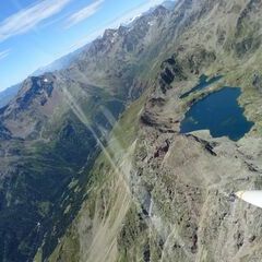Flugwegposition um 12:02:35: Aufgenommen in der Nähe von Gemeinde Winklern, Österreich in 2935 Meter
